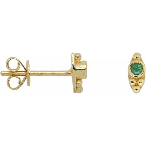 Ohrringe - Single Bindi Stud Emerald 14K - Gr. unisize - in Grün - für Damen - Anna+Nina - Modalova