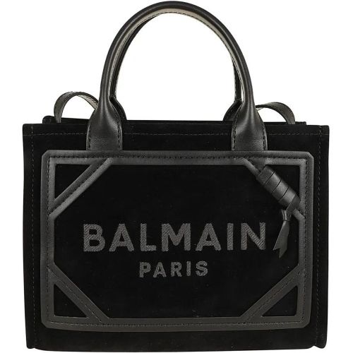 Totes & Shopper - Black Suede B-Army Shopper - Gr. unisize - in - für Damen - Balmain - Modalova