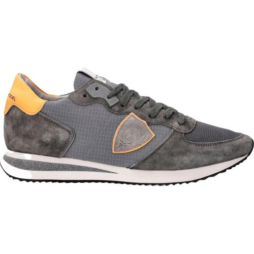 Low-Top Sneaker - Sneakers grey orange - Gr. 40 (EU) - in - für Damen - Philippe Model - Modalova