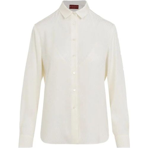 Ivory White Silk Top - Größe 42 - Gucci - Modalova