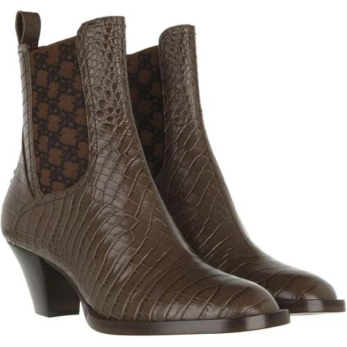 Boots & Stiefeletten - Karligraphy Heeled Ankle Boots Leather - Gr. 36 (EU) - in - für Damen - Fendi - Modalova