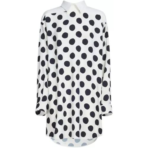 Polka-Dots White/Black Mini Dress - Größe 42 - white - Marni - Modalova