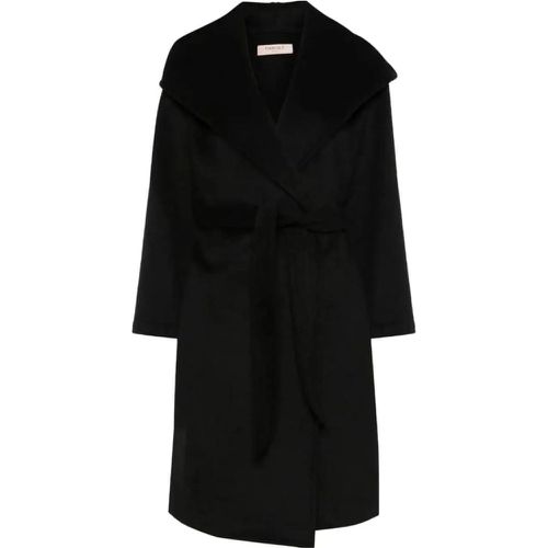 Coats Black - Größe 42 - Twin-Set - Modalova