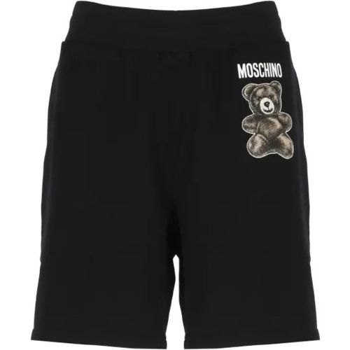 Black Cotton Bermuda - Größe 50 - Moschino - Modalova