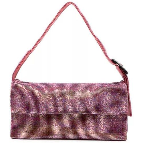 Umhängetaschen - Vitty La Grande Shoulder Bag With All-Over Crystal - Gr. unisize - in Gold - für Damen - Benedetta Bruzziches - Modalova