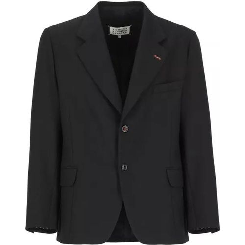 Black Wool Jacket - Größe 48 - black - Maison Margiela - Modalova