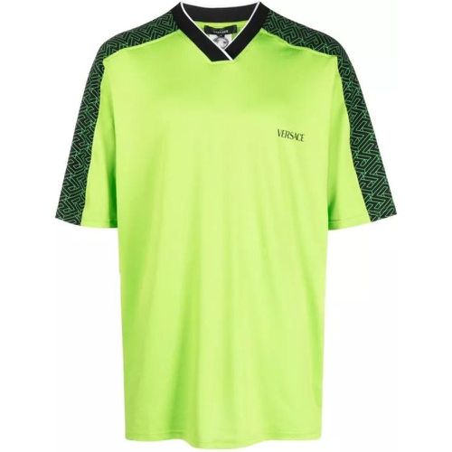 La Greca Gym Green T-Shirt - Größe S - green - Versace - Modalova