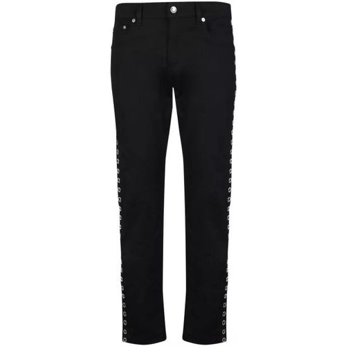 Black Cotton Jeans - Größe 48 - alexander mcqueen - Modalova