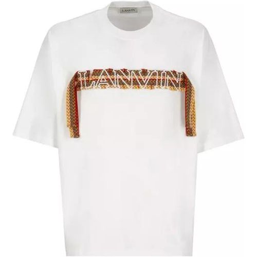 Curb T-Shirt - Größe L - white - Lanvin - Modalova