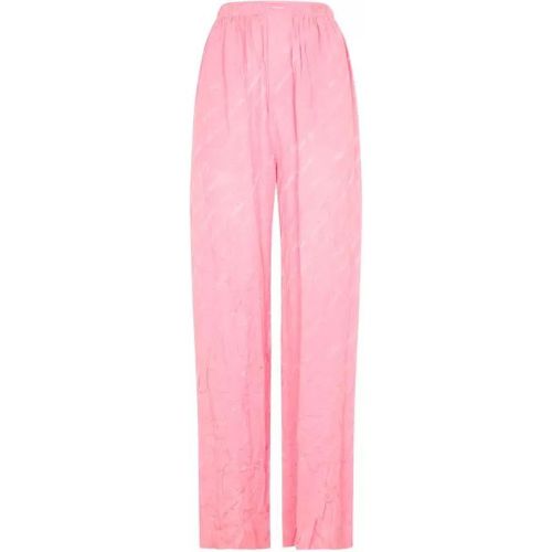 Silk Logoed Pants - Größe 36 - Balenciaga - Modalova