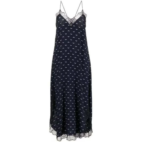 Lace-Trim Silk Midi Dress - Größe XS - black - Zadig & Voltaire - Modalova