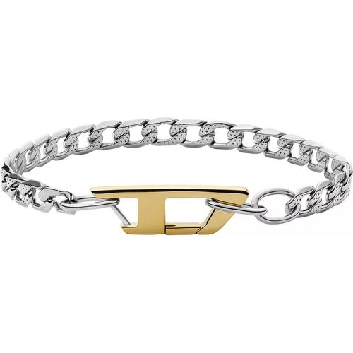 Armbänder - Steel Silberfarbene Armband DX1338040 (Läng - Gr. ONE SIZE - in - für Damen - Diesel - Modalova