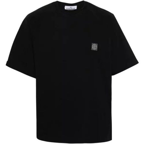 Black Compass Patch T-Shirt - Größe L - black - Stone Island - Modalova