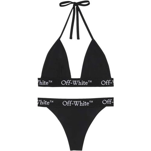 Logo Halter Bikini - Größe 38 - Off-White - Modalova