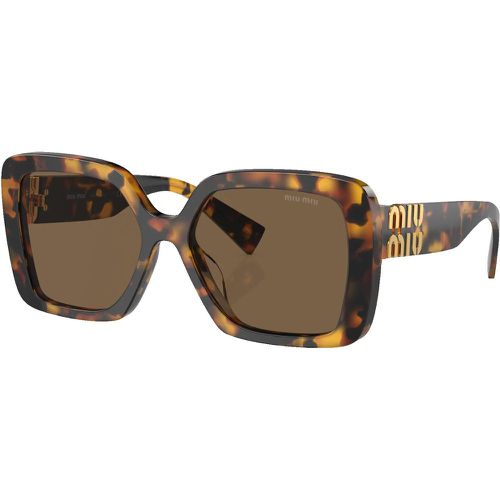 Sonnenbrille - 0MU 10YS - Gr. unisize - in Braun - für Damen - Miu Miu - Modalova