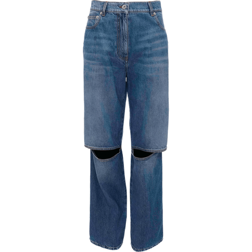 Bootcut Jeans mit Cut-Out-Knees - Größe 10 - blue - J.W.Anderson - Modalova