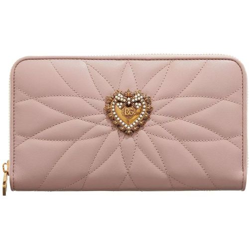 Portemonnaie - Devotion Wallet Leather - Gr. unisize - in Gold - für Damen - Dolce&Gabbana - Modalova