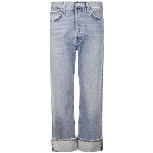 Light Wash Cuffed Jeans - Größe 26 - Agolde - Modalova