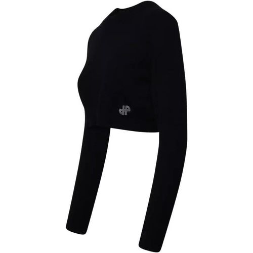 Black Merino Wool Blend Sweater - Größe L - black - Patou - Modalova