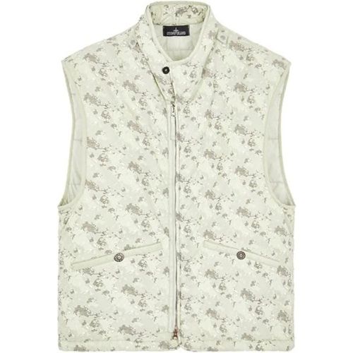 Printed Brushed Gilet - Größe L - Stone Island - Modalova