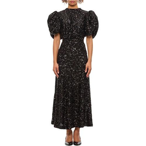 Black Sequin Midi Dress - Größe 36 - Rotate - Modalova