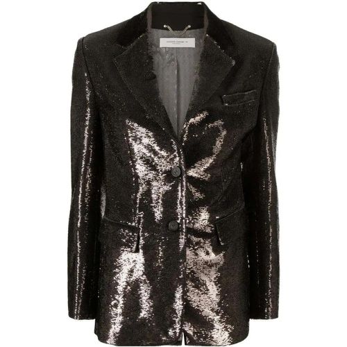 Single-Breasted Sequin Blazer - Größe 40 - Golden Goose - Modalova