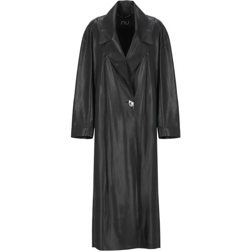 Black Synthetic Leather Raincoat For Woman - Größe 1 - schwarz - Nu - Modalova