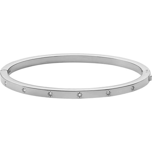 Armband - Sadie Shine Bright Stainless Steel Bangle Bracelet - Gr. M - in Silber - für Damen - Fossil - Modalova