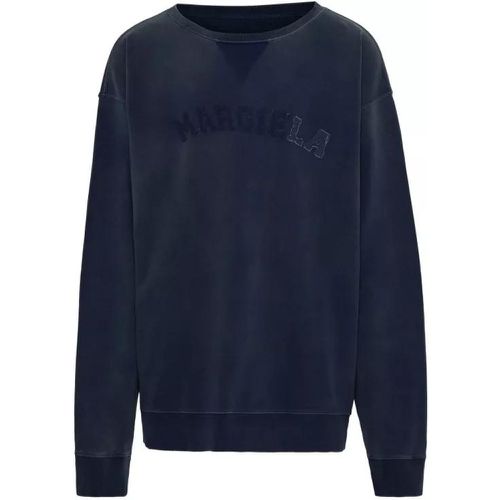 Organic Blue Cotton Sweatshirt - Größe L - blue - Maison Margiela - Modalova