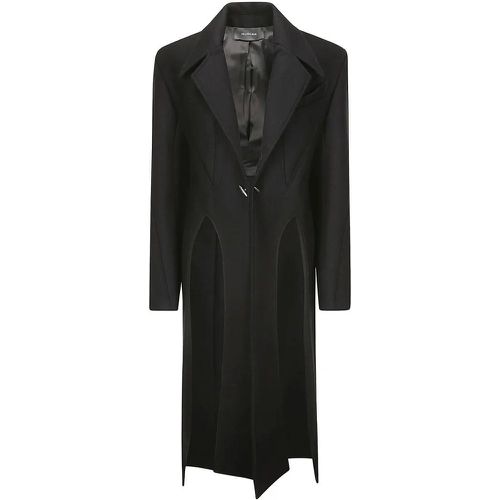 Black Women's Coat With Cut-Out Detail - Größe 38 - Mugler - Modalova