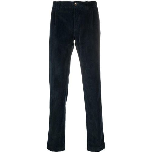 Blue Cotton Trousers - Größe 48 - Incotex - Modalova