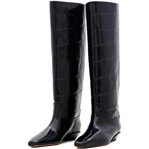 Boots & Stiefeletten - Embossed Croco Leather Bettina Boots - Gr. 37 (EU) - in - für Damen - Paris Texas - Modalova