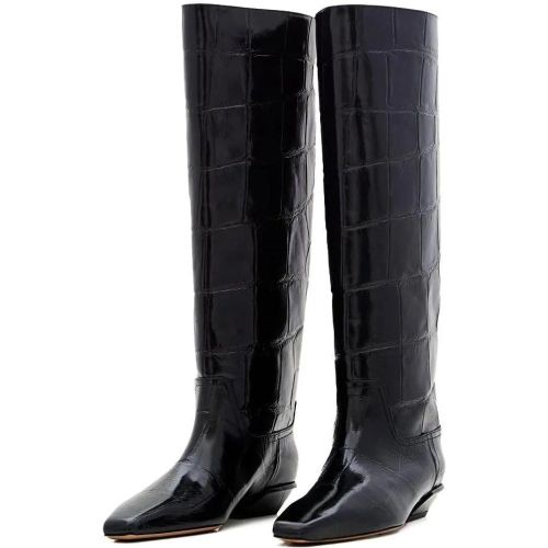 Stiefel - Embossed Croco Leather Bettina Boots - Gr. 39 (EU) - in - für Damen - Paris Texas - Modalova