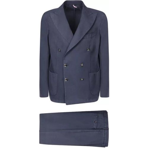Double-Breasted Jacket Suit - Größe 46 - blue - Dell'oglio - Modalova