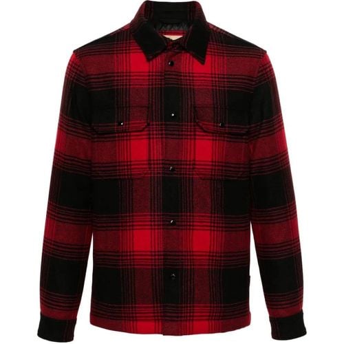 Black/Red Logo Shirt - Größe M - Woolrich - Modalova