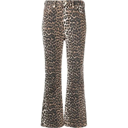 Broek leopard - Größe 26 - Ganni - Modalova