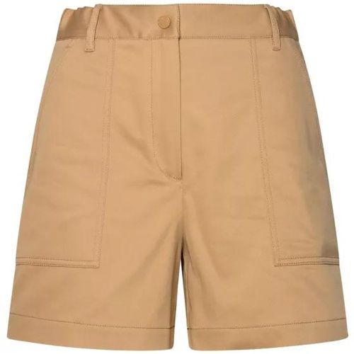Beige Cotton Blend Shorts - Größe 38 - brown - Moncler - Modalova
