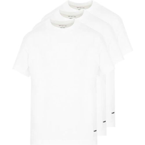 White Cotton 3 Pack T-Shirt Set - Größe M - Jil Sander - Modalova