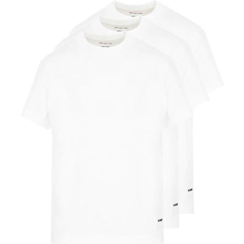 White Cotton 3 Pack T-Shirt Set - Größe S - Jil Sander - Modalova