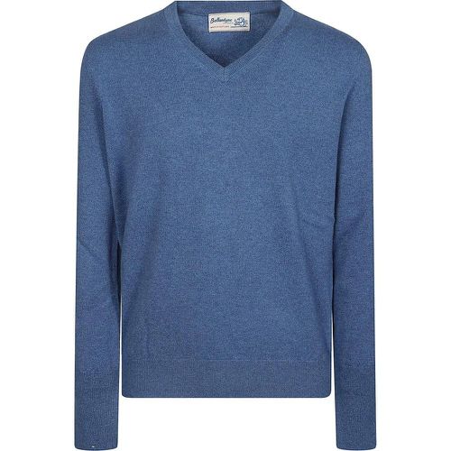 Plain V-neck Sweater - Größe 48 - Ballantyne - Modalova