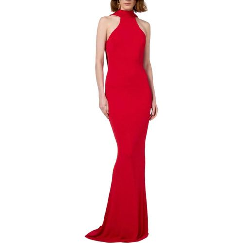 Robe longue jersey Rouge dos nu bijoux Elisabetta - Größe IT 40 - Elisabetta Franchi - Modalova