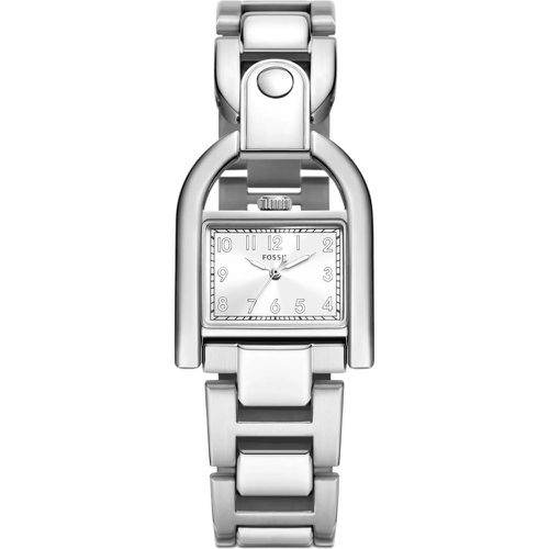Uhr - Harwell Three-Hand Stainless Steel Watch - Gr. unisize - in Silber - für Damen - Fossil - Modalova