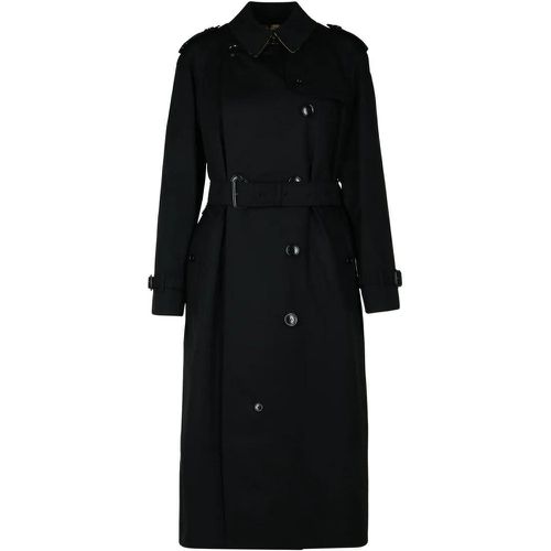 Waterloo' Black Cotton Trench Coat - Größe 10 - Burberry - Modalova