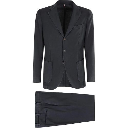 Washed Wool Suit - Größe 46 - SANTANIELLO - Modalova