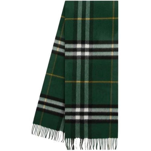 Tücher & Schals - Giant Check Scarf - Cashmere - Green - Gr. unisize - in - für Damen - Burberry - Modalova