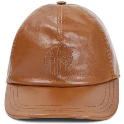 Mützen - Swing Brown Leather Cap - Gr. M - in - für Damen - Chloé - Modalova