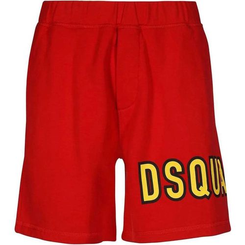 Cotton Logo Shorts - Größe L - Dsquared2 - Modalova