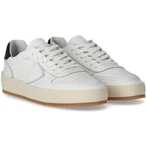 Sneaker - Nice Low White Black Sneaker - Gr. 40 (EU) - in - für Damen - Philippe Model - Modalova