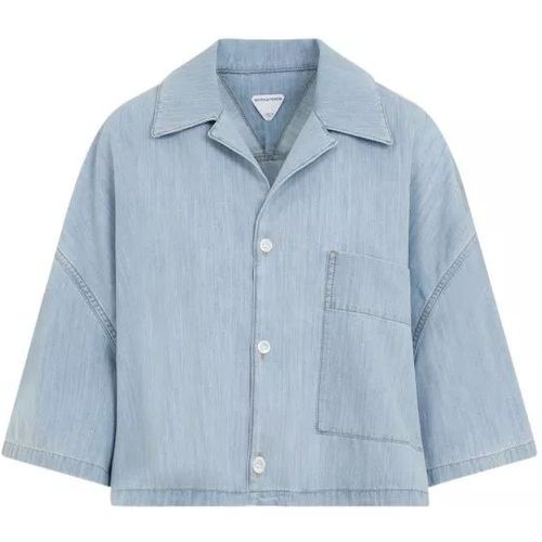 Light Blue Denim Shirt - Größe 42 - Bottega Veneta - Modalova