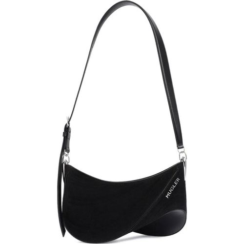 Shopper - Black Cotton Curve Bag - Gr. unisize - in - für Damen - Mugler - Modalova